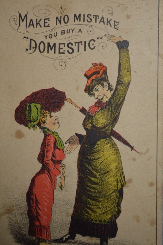 Old Doylestown PA Bucks County I.M. Moyer Domestic Sewing Machine Trade Card