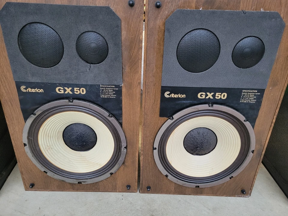 ALTAVOCES DE SUSPENSIÓN NEUMÁTICA DE 3 VÍAS CRITERION GX 50 DE COLECCIÓN Foto 2 de 4