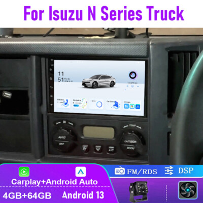 7'' 4+64GB For Isuzu N Series Truck Car Stereo Radio Wireless Carplay Head Unit