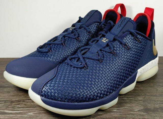 lebron 14 low navy blue