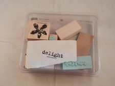 STAMPIN' UP "NEW" SET OF 7 STAMPS 2005 - DELIGHT PAINT PRINTS