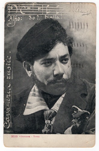 PIETRO MASCAGNI  - OPERA - CAVALLERIA RUSTICANA,  POSTCARD POSTALLY USED IN 1913