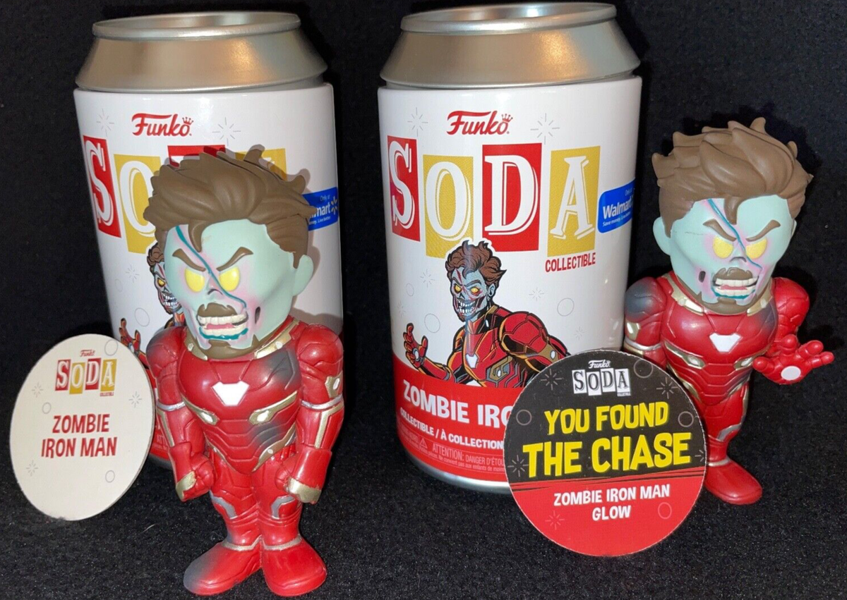 FUNKO SODA FIGURE ZOMBIE IRON MAN GID CHASE WALMART