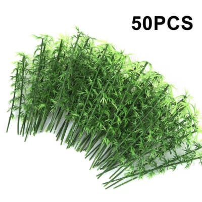 50Pcs 10cm/12cm/15cm Plastic Miniature Model Tree Landscape Bamboo Tree Sand Tab