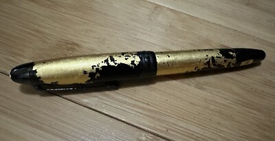 MONTBLANC SOLITAIRE GOLD LEAF CALLIGRAPHY FOUNTAIN PEN 100% AUTHENTIC B/P