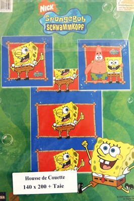 Bettbezug + 1 Kissenbezug SpongeBob 140x200cm