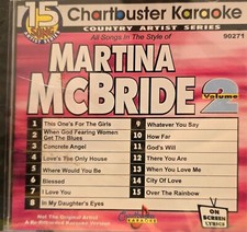 90271 MARTINA MCBRIDE     CHARTBUSTER KARAOKE CDG LOT VA