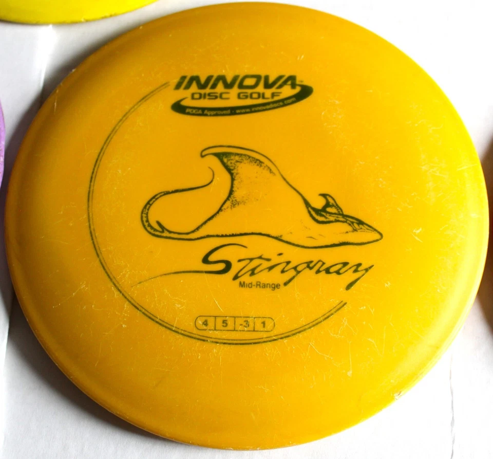9 Disc's Disc Golf 5 Innova  4 Misc. Aquarius Albatross Fun & Sun Claymore Gold - Image 3 of 4