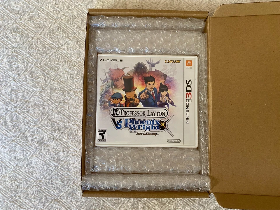 Professor Layton vs Phoenix Wright Nintendo 3DS - NTSC-U/C USA VGC CIB - Tracked - Image 2 of 4