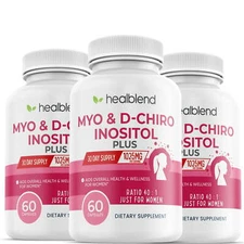 Myo & D-Chiro Inositol Plus Capsule for Women Fertility Hormonal Balance 3-Pack