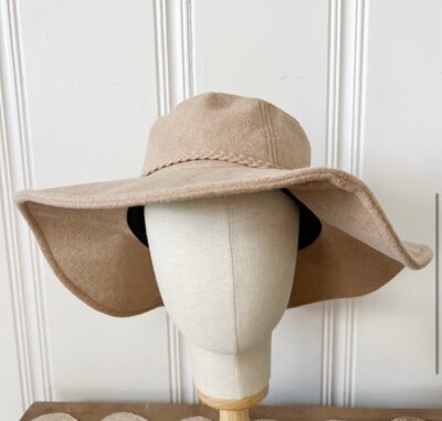 ASN WOOL BLEND HAT NEW ONE SIZE NWT ASN Harper Wool Blend Floppy Hat in Oatmeal size One  main image 3