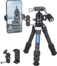 Mini Tripod Tabletop Carbon Fiber Tripod Desktop Tripod with 360° Ball Head