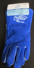 LINDE PROSTAR STANDARD WELDING GLOVES - PRS 1018 - BLUE - 2 PAIR - LARGE