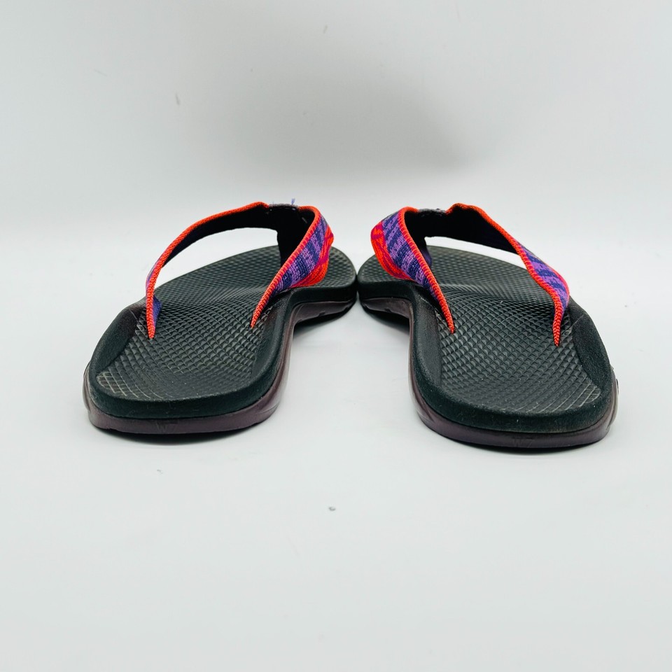 Chaco Sandals Womens 7 Black Purple Flip Flops Waterproof Trekking