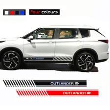 For Mitsubishi Outlander Vinyl Decal Sticker Graphics Kit Sport Side Door 2pcs