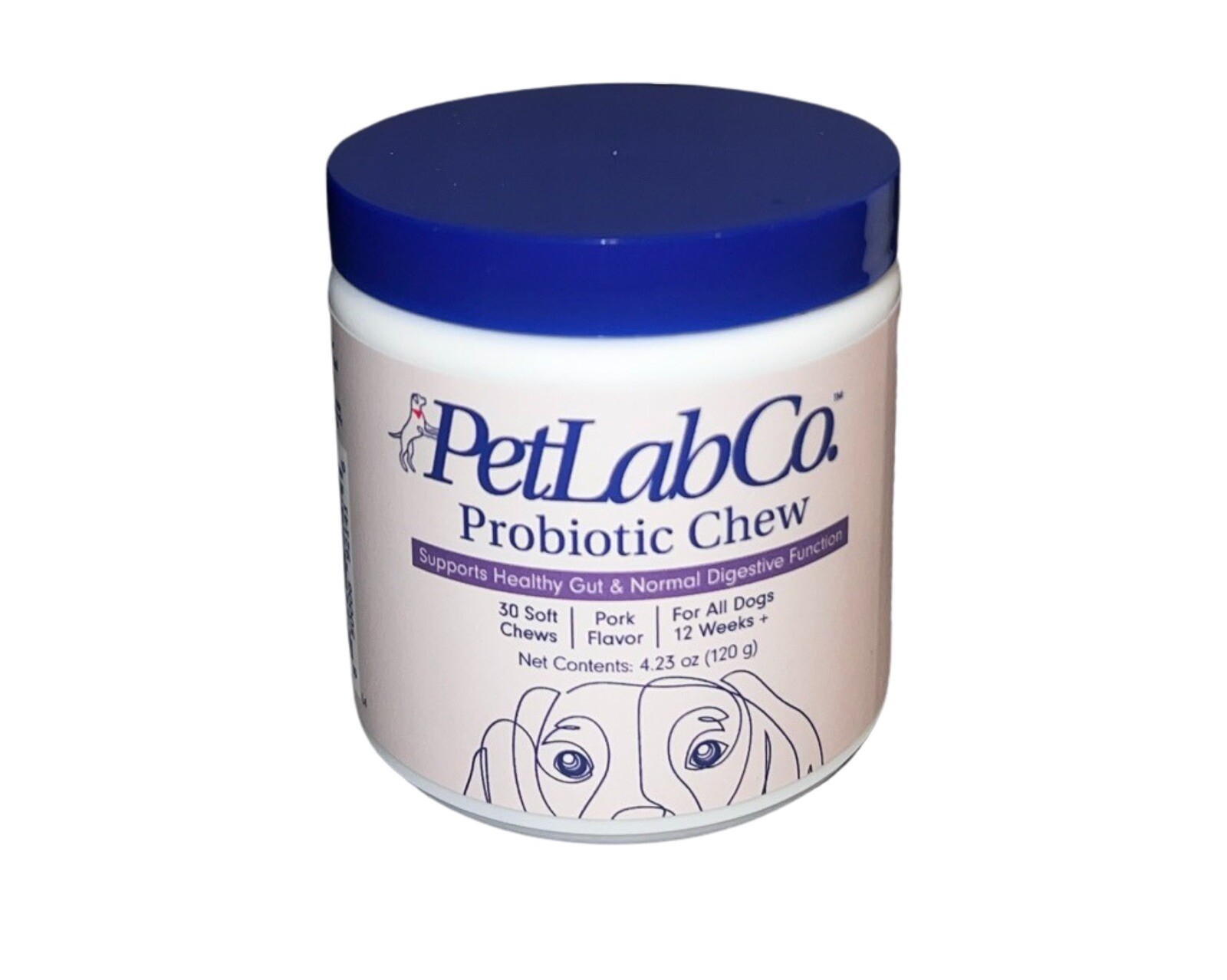 PETLAB CO. PROBIOTIC CHEW PORK FLAVOR DOG SUPPLEMENT 30 COUNT