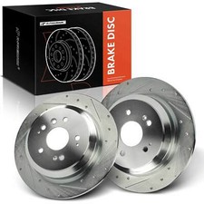 A-Premium 2x Rear Side Drilled Brake Rotors for Honda Passport Pilot Ridgeline