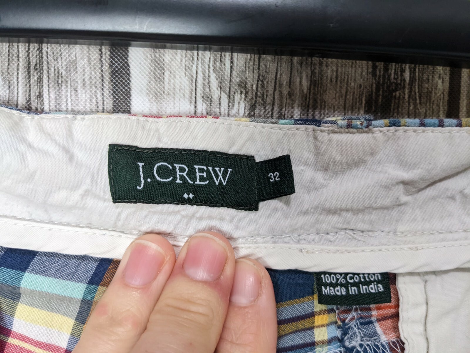 Men's Blue Multicolored J.Crew Patchwork Flat Fro… - image 7