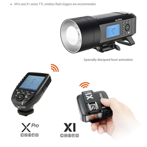 US Godox AD400Pro 2.4G TTL Flash Light+BD-04 Barn Door AD-R6 Reflector Hood Kit - Picture 8 of 12