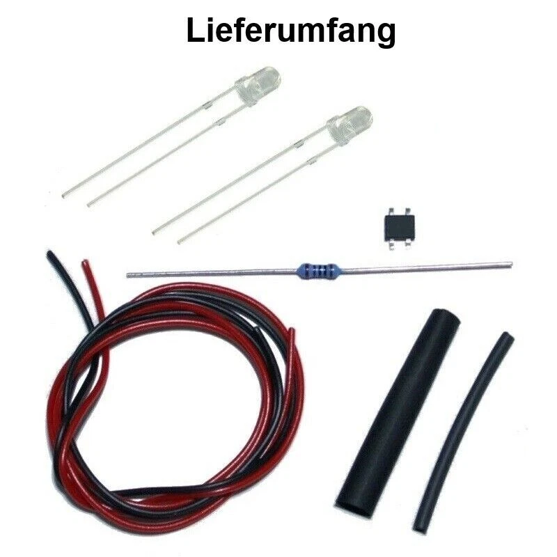 Flackerlicht brennendes Haus 3mm LED brandflackern Feuer H0 TT N Bausatz S870 - Bild 4 von 4