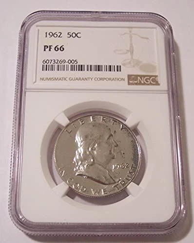 1962 Franklin Half Dollar Proof PF66 NGC Toning
