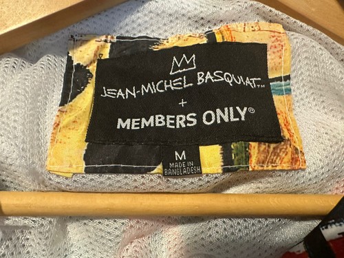 NWT Members Only X Jean-Michel Basquiat Windbreaker Jacket w/ Hoodie - Size M - Picture 3 of 4