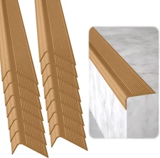 Stair Edge Protector (Pack of 15) 36X2X1 Inch Anti-Slip Stair Corner Trim Rubber
