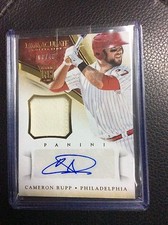 2014 PANINI IMMACULATE Cameron Rupp RC Patch autograph AUTO ROOKIE /49