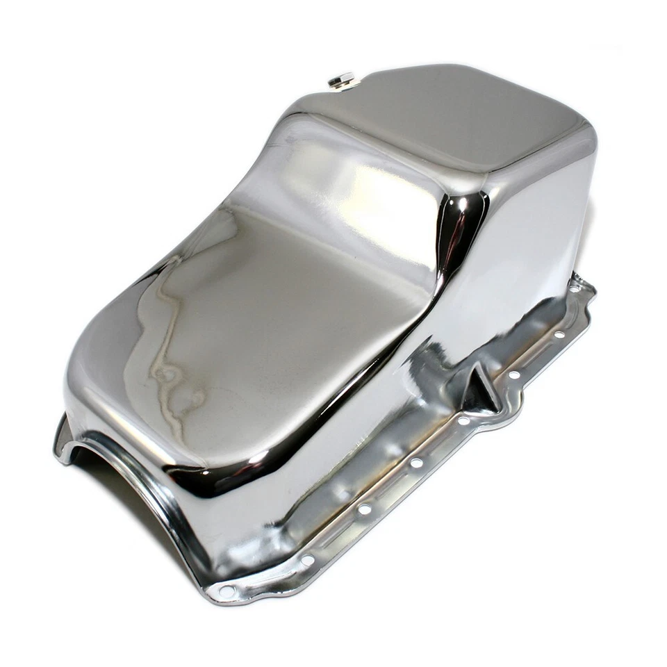 Chevy S10 Truck Blazer 1986-1995 4,3 L V6 Stock cromo cárter de aceite 1 pieza principal trasero Foto 3 de 3