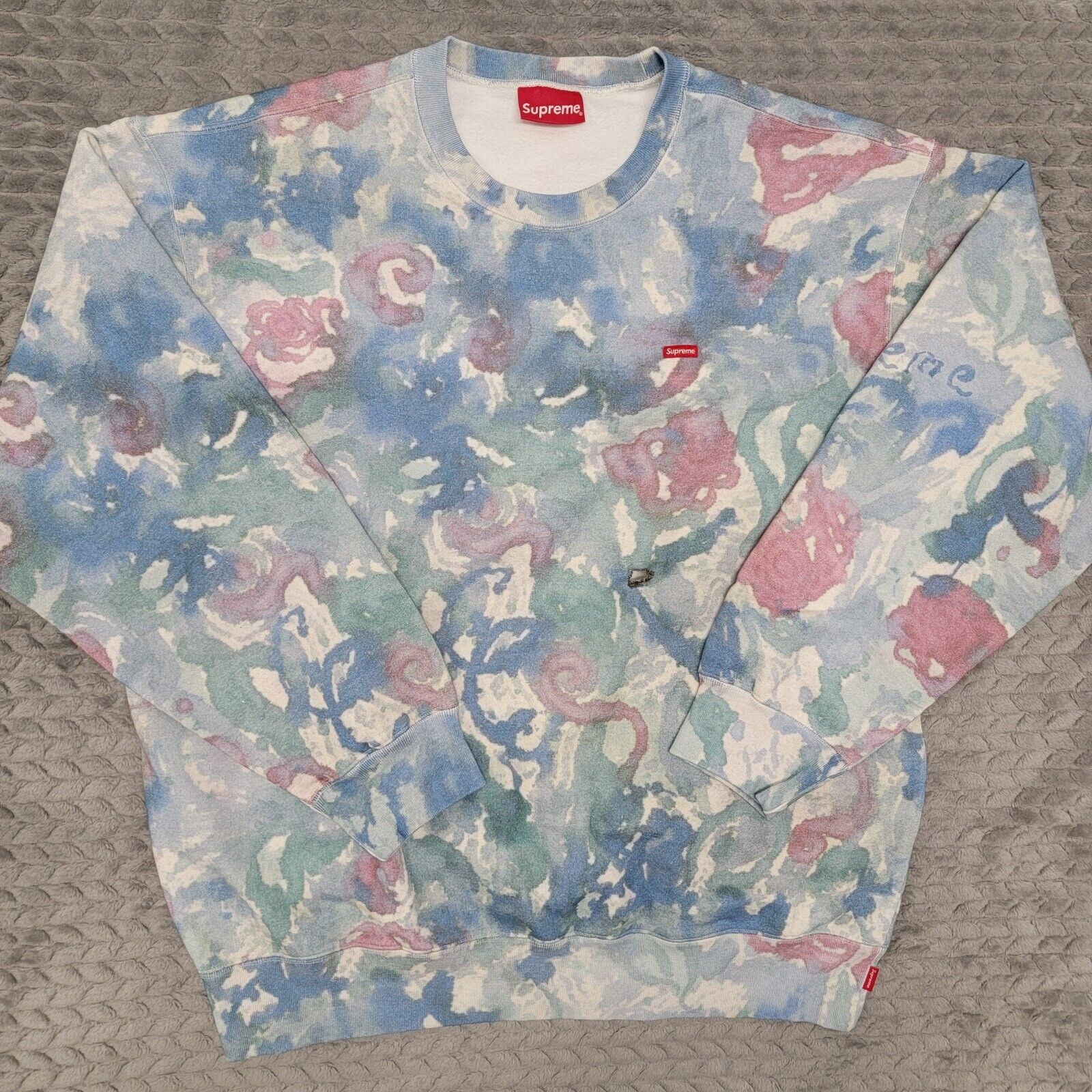 SUPREME Small Box Logo Crewneck Sweatshirt Waterc… - image 1