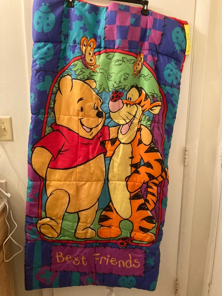 Vintage Disney Winnie the Pooh Tigger Best Kids Sleeping Bag GVC ERO USA 30x57 - Image 2 of 4
