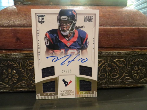 National Treasures Autograph Rookie Jersey Texans DeAndre Hopkins 24/25   2013