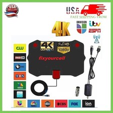 5600 Miles Digital TV Antenna Indoor HDTV Amplified Signal Booster 4K HD 1080P