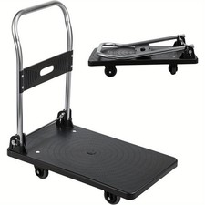 Folding Platform Trolley, Heavy Duty Hand Sack Truck with Handle