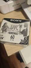 Lot of 5 Sony Mini DV Premium 60 min DVC Digital Video Cassette Tapes DVM60PRL