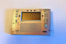 KORG TM-40 Silver Digital Chromatic Combo Tuner  Metronome Tested
