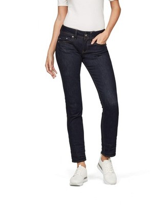 G-Star, Damen, Jeans, Straight, Midge Saddle Mid Straight, Dunkelblau, W29 L34