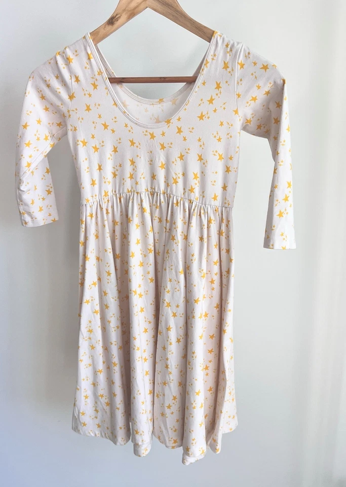 Vestido Alice + Ames Twinkle Star Manga 3/4 Cuello Redondo Niñas 10 Hecho en EE. UU. Foto 4 de 4