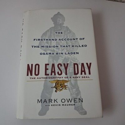 No Easy Day Mark Owen Kevin Maurer Dutton White HC DJ First Ed 2012 USA