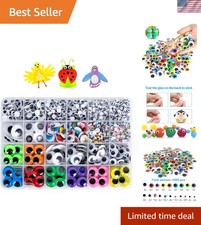 DIY Delight: 1680 Self-Adhesive Googly Eyes in Various Sizes for Every Project