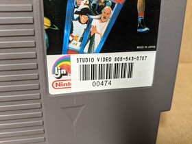 Bill and Ted's Excellent Video Game Adventure Nintendo NES + Rental Case/Sticker
