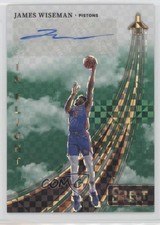 2023 Panini Select In Flight Signatures Green Prizm 5/5 James Wiseman Auto 13rw