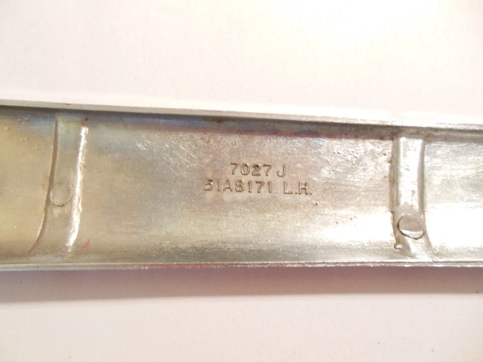 1946 Ford Deluxe Upper Grille Hood Trim Bar Molding 51A-8171 LH Used - Image 3 of 3