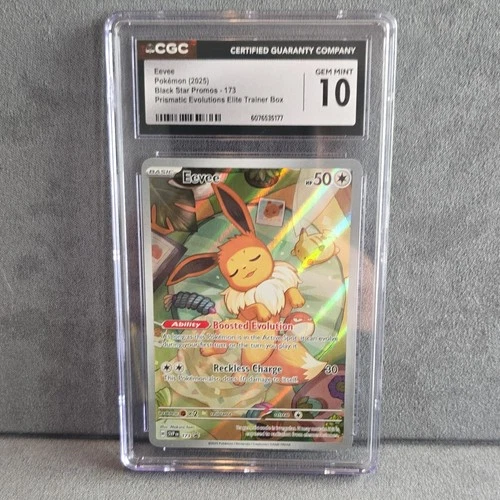 Pokémon Eevee Black Star Promos 173 CGC 10 English 2025
