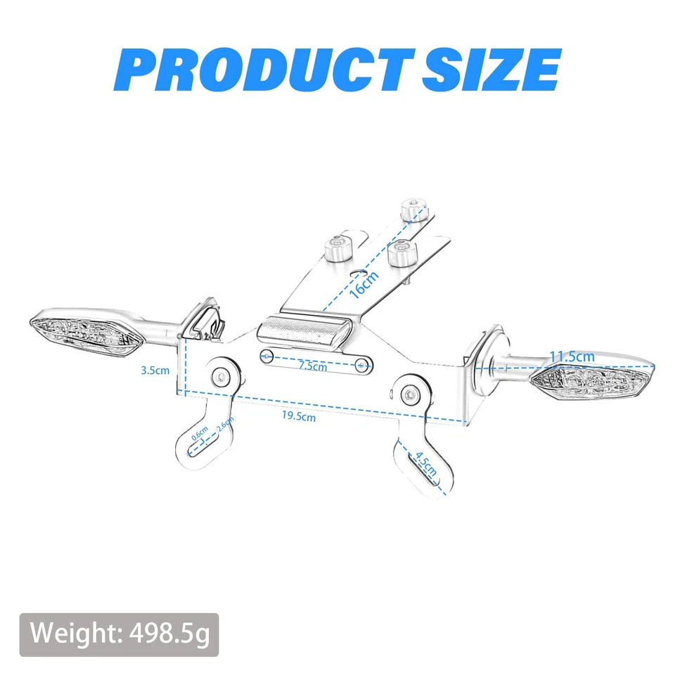 Señal de giro LED ordenada cola guardabarros corto para Kawasaki ER6N/6F NINJA 650 2012-2016 Foto 3 de 4