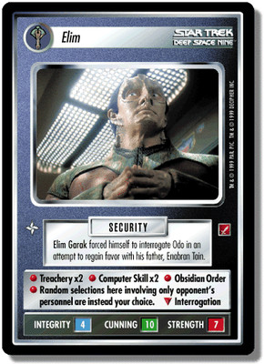 Elim - Blaze of Glory - Star Trek CCG 1E