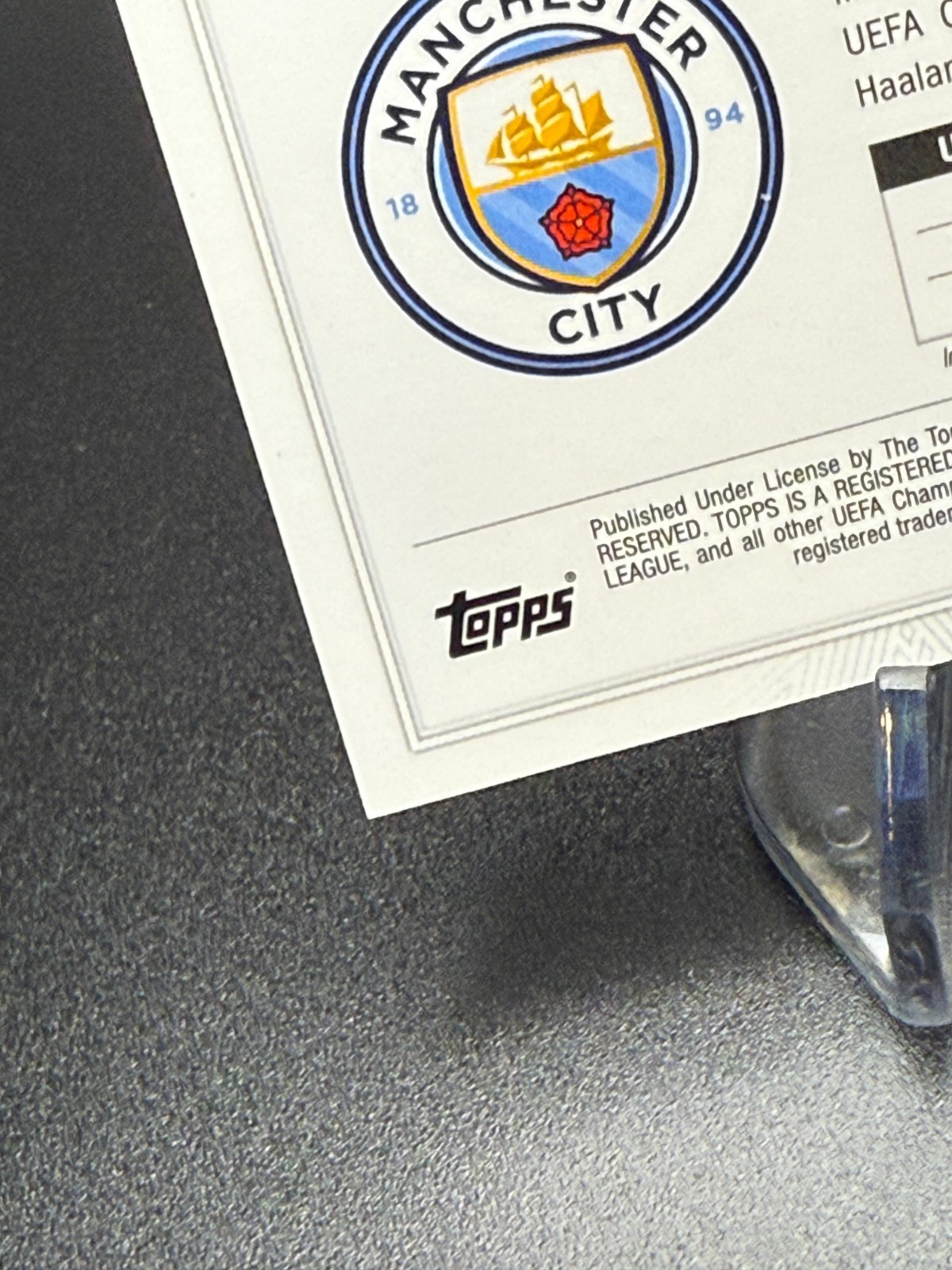 Erling Haaland 2022-23 Topps Chrome UEFA CC #99 Manchester City NM-MT view 10