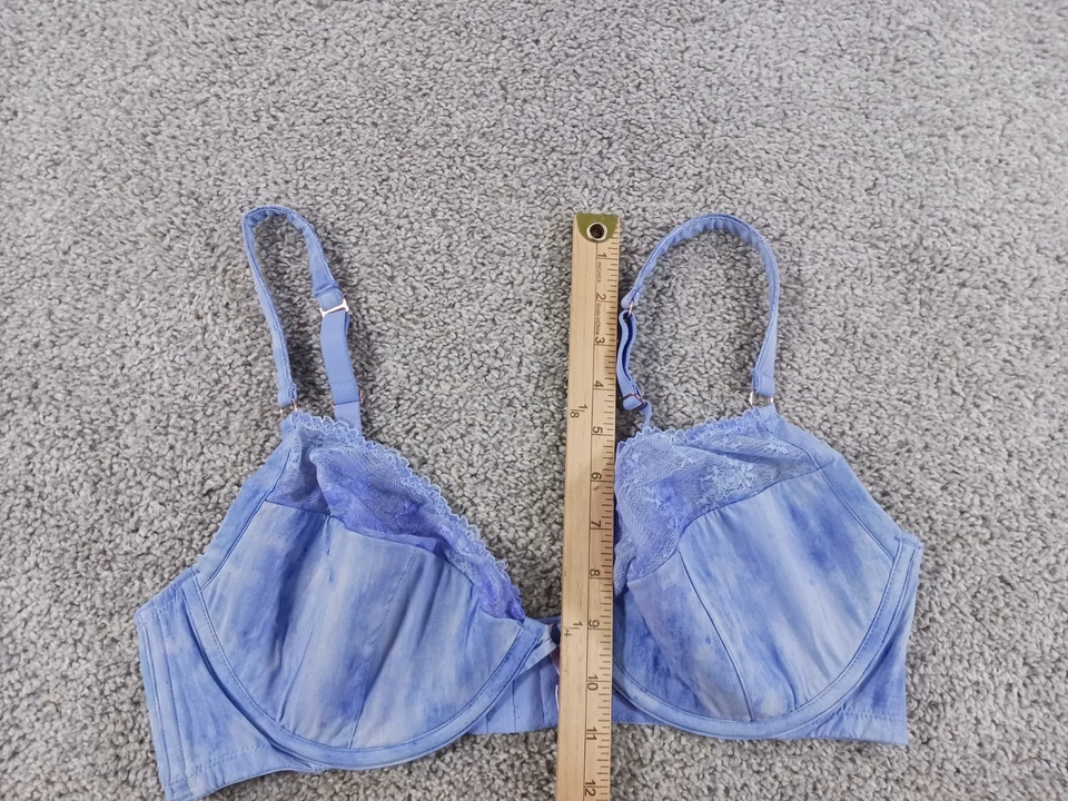 Savage X Fenty 38D Bra Watercolor Tie Dye Half Cup W/ Lace Polyester Blend - Image 4 of 4