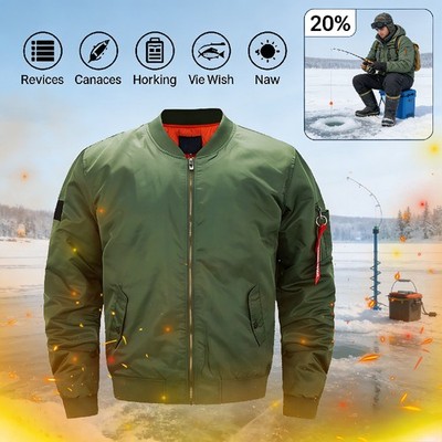 MA-1 Bomber Flight Jacket for Men - Heavy Weight Fighter Pilot Style Outerwear