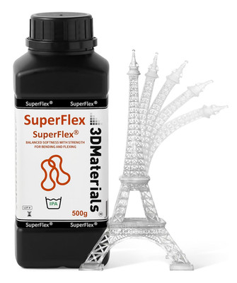 Superflex 3D Printer Resin, Softness 80A Simulating Flexible Rubber